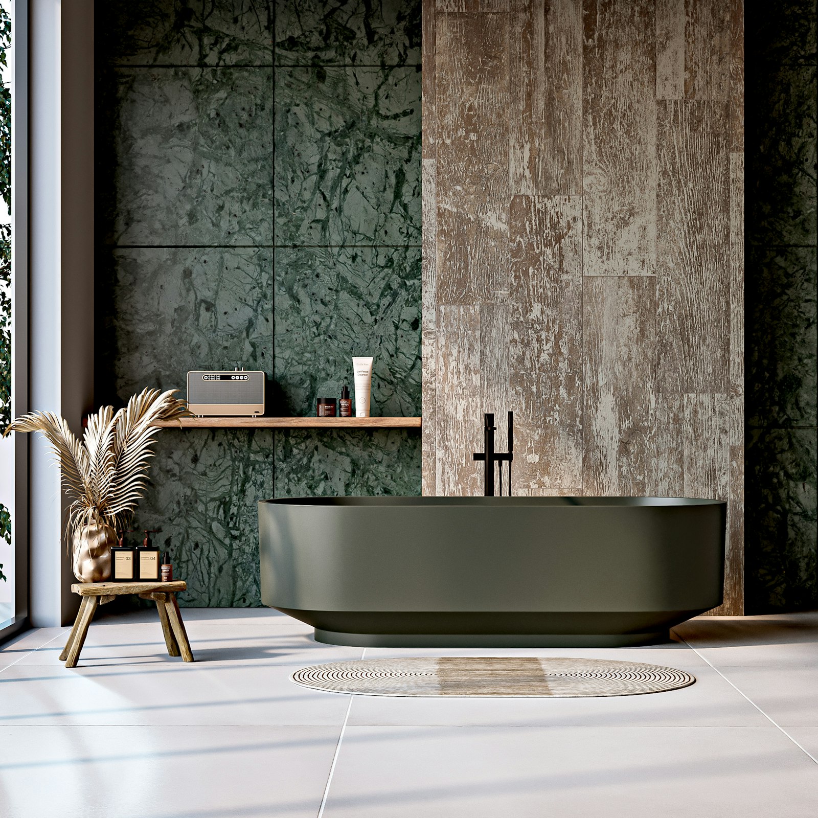 Salle de Bain en Pierre Naturelle au Maroc : Travertin, Marbre et Sanitaires Premium